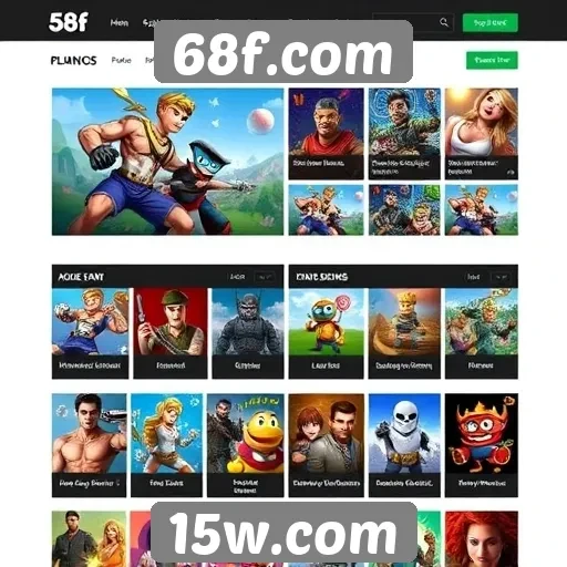 Comparação entre 68f.com e outros sites de jogos
