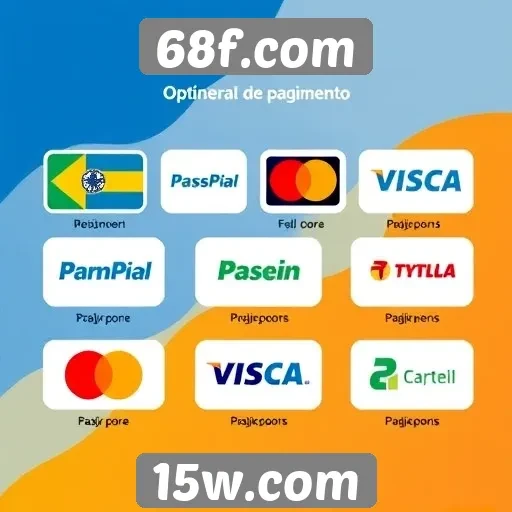 Opcões de pagamento oferecidas pelo 68f.com
